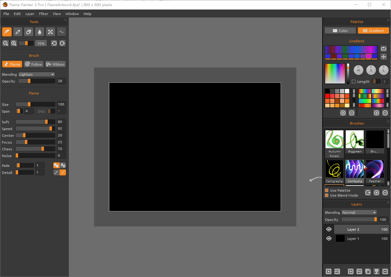 PS做火焰效果软件_火焰画笔Flame Painter 3.2 Pro 64下载