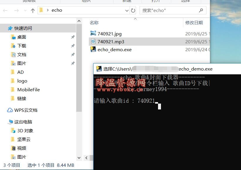 echo最新歌曲、封面下载工具 Windows 第1张
