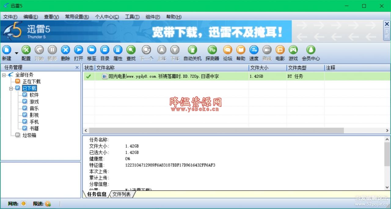 迅雷5 敏感资源无限下版 非常强大的下载工具 Windows 第1张